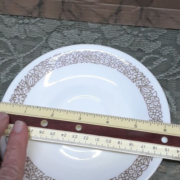 6 pc. Corelle "Woodland" pattern saucers. - Picture 5 of 5